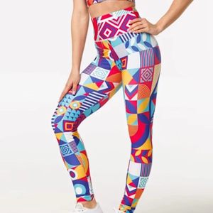 Pantalones de compresión sin costuras para mujer, de cintura alta, elásticos, para entrenamiento, running y actividades al aire libre. - Product Image 5