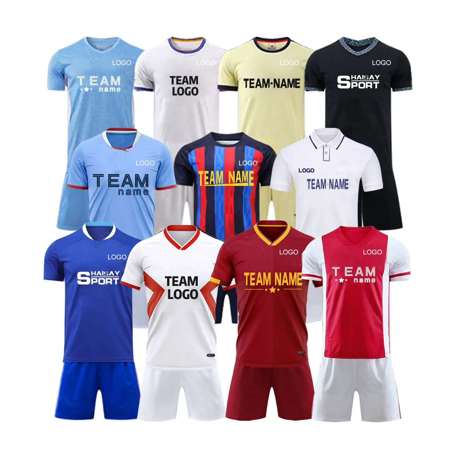 2023-2024 Camisetas de fútbol Calidad original Réplicas Camiseta de fútbol personalizada Uniformes de fútbol para niños y adultos