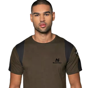 Camiseta Deportiva de Manga Corta para Hombre, 100% Algodón, con Cierre, Transpirable, de Secado Rápido, Servicio OEM Personalizado - Product Image 2