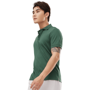 Polos de golf extensibles pour hommes respirants personnaliser matériel + logo + taille vêtements actifs vêtements de golf personnalisés pour le sport - Product Image 1
