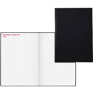 Carnet à carreaux noir DIN A4 Knig & Ebhardt, 96 feuilles - Product Image 2