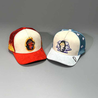 Topi Trucker jaring bersirkulasi topi Snapback gaya Urban kualitas tinggi topi Trucker bordir kustom pinggiran melengkung kinerja kasual pria