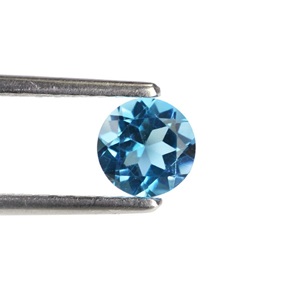 Alta calidad Natural para Topacio Azul suizo 3mm corte brillante piedras preciosas facetadas azules venta al por mayor joyería lote gemas Cuerpo a Cuerpo - Product Image 5