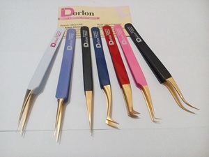 Pince à épiler avec logo personnalisé, extension de cils de beauté, pince à épiler, extension de cils parfaite au Pakistan avec logo - Product Image 5