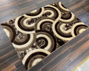 Brun Moelleux Tissé Haute Pile Polyester Turc Shaggy Tapis Adiva Tapis Meilleure Qualité pour Salon Maison - Product Image 1