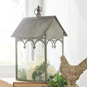 <b>Tall</b> Iron Pillar Holder Modern Metal Glass <b>Lantern</b> Elegant Home Decor High Quality Handmade - Product Image 1