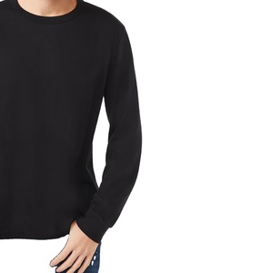 T-shirts avec logo personnalisé pour hommes Motif uni drôle Polyester Spandex Séchage rapide Style décontracté Position du logo avant Teint uni vierge - Product Image 1
