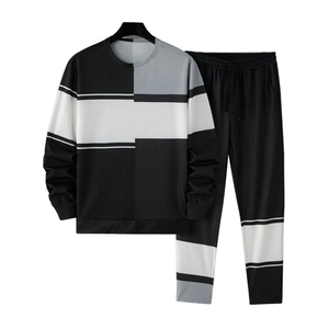 Chándales Otoño Invierno fabricante personalizado entrenamiento Jogging pulóver cremallera sudaderas con capucha trajes sudadera conjunto chándal para hombres - Product Image 1