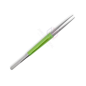 Micro Pinzas Depakey de Acero Inoxidable con Mango Recubierto Verde, Acabado Arenado, Certificación CE, para Uso Quirúrgico Hospitalario - Product Image 6