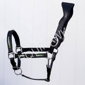 Ligero anatómico inglés sillín caballo Halter estilo occidental cuero de nailon con costura elegante accesorio ecuestre al por mayor - Product Image 3