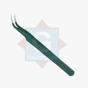 Pinzas para Extensión de Pestañas de Acero Inoxidable de Alta Calidad, Color Gris, Venta al por Mayor, Color Personalizado GE-2021-93, 3 Meses de Garantía - Product Image 2