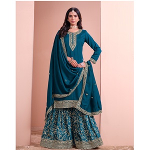 ชุดซาลวาร์คามีซสไตล์ปากีสถานที่เป็นที่ต้องการสูงสำหรับเทศกาลและโอกาสพิเศษ - Product Image 1