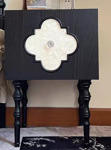 Luxury <b>Bedside</b> Cabinet with Drawers Modern Nightstand Bedroom Set - Product Image 5