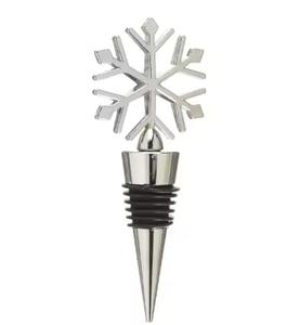 Bouchon de bouteille en métal élégant pour accessoires de bar, bouchon de bouteille de vin contemporain pour bars - Product Image 3