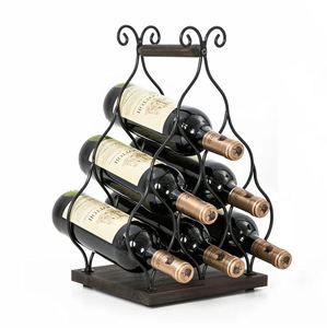 Best design wine bottle storage rack holder for <b>kitchen</b> home decoration dining <b>table</b> champagne wine display rack holder <b>bar</b> 2024 - Product Image 3