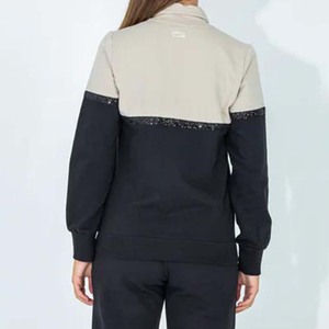 Ensemble de survêtements à fermeture éclair 100% coton pour femmes, respirant, hiver Streetwear, logo avant 2 en 1 fermeture - Product Image 6