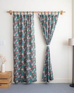 Rideaux en coton imprimés à la main 100% - Rideaux à motif ondulé - Occultation totale - Style bohème - Ensemble de rideaux pour salon - Hôtel - Product Image 1