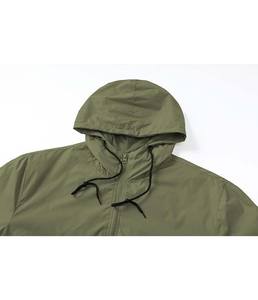 Chaqueta Cortavientos Impermeable para Hombre, Diseño Nuevo, con Cremallera Arrugada, Informal, con Capucha, Transpirable, para Verano - Product Image 4
