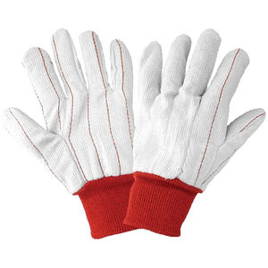 Guantes de seguridad de construcción personalizables Durable Thornproof tela de pana suave cómodo guantes de cuero resistentes al calor - Product Image 1