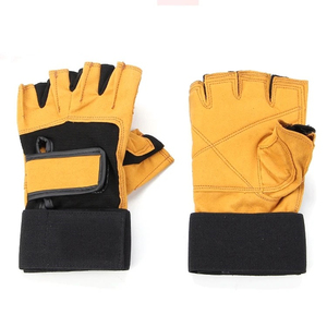 ถุงมือยกน้ำหนักแบบครึ่งนิ้ว หนัง น้ำหนักเบา ระบายอากาศได้ดี สำหรับออกกำลังกายทั่วไป 男女兼用 ขายส่ง - Product Image 3