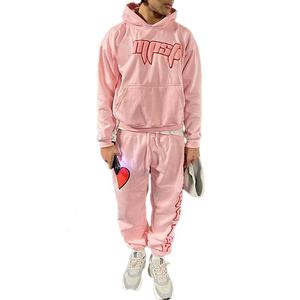 ชุดกางเกงวอร์มขาตรงพิมพ์ลายหัวใจสำหรับวิ่งจ็อกเกอร์พิมพ์ลายหัวใจสำหรับฤดูหนาวของผู้ชาย - Product Image 1