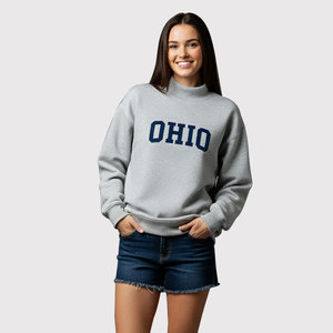 Greek Apperal Women's Sorority Wear Custom Logo Crew Neck Oversized Fleece Streetwear Sudadera-Spandex/Algodón - Product Image 6