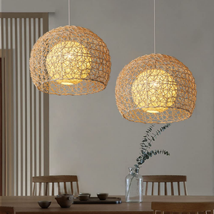 Abat-jour Prix d'usine Bas Osier Rotin Décoration Artisanat Taille Personnalisée Fabriqué au Vietnam Fabricant - Product Image 1