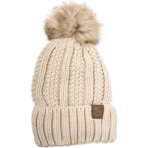 Bonnet en tricot personnalisé à la mode pour femmes épaisses et personnalisées Bonnet de ski à pompons pour l'hiver - Product Image 3