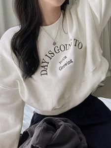 Sweat-shirt décontracté pour hommes pull surdimensionné à manches longues polaire chaude hiver mode vêtements de sport élégant Streetwear tenue - Product Image 4