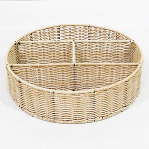 Artex Dong Thap Factory Plateau en rotin avec incrustation de nacre Plateau de service décoratif pour stockage à domicile - Product Image 1