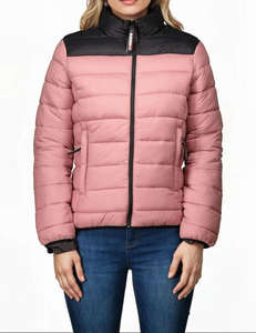 Chaqueta cortavientos para mujer de nuevo estilo de moda al por mayor de alta calidad, chaqueta acolchada cortavientos universitaria para mujer - Product Image 6