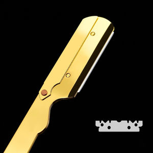 Maquinilla de afeitar plegable profesional de acero inoxidable de alta calidad, Manual, cuerpo de peluquero, Bikini, corte de pelo, cuchillos de afeitar de garganta de corte recto - Product Image 4