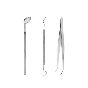 Juego de instrumentos de Examen Médico Dental con espejo de boca, juego de espejo dental y escalador con pinzas de precisión para dentistas - Product Image 1
