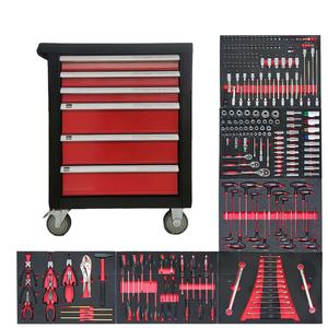 Carrello Portautensili Professionale per Meccanici, Mobile in Metallo con 6 Cassetti, Armadietto a 5 Livelli, Trolley per Stoccaggio Attrezzi - Product Image 1