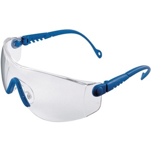 Safety <b>Glasses</b> Op-Tema EN 166-1FT Blue Temples Clear <b>Polycarbonate</b> Lens-Honeywell - Product Image 1