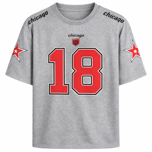 Maillot de football américain en gros |   T-shirt imprimé 100% polyester |   Vêtements de sport respirants pour l'été |   Logo personnalisé de haute qualité - Product Image 4