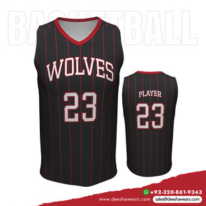 Camiseta de Baloncesto con Cuello en V para Hombre, Transpirable, de Secado Rápido, Antibacteriana, 100% Poliéster, Ropa Deportiva, Uniforme de Entrenamiento Escolar - Product Image 2