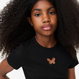 Camisetas estampadas de manga corta de gran tamaño de alta calidad para niñas camisetas personalizadas de moda de secado rápido para niños - Product Image 5