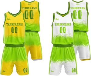 Camisetas de baloncesto reversibles personalizables directo de fábrica al por mayor, poliéster, logotipo impreso, uniforme de alta calidad, ropa deportiva - Product Image 5