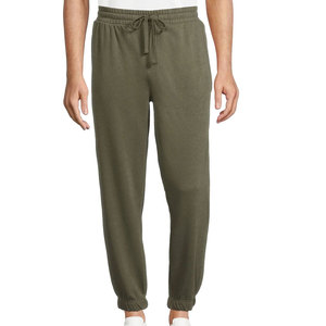 กางเกงกีฬาลำลองแฟชั่นฤดูใบไม้ร่วงสำหรับผู้ชายมาใหม่กางเกงผ้าโพลีเอสเตอร์ผ้าคอตตอนสีพื้นกางเกงผ้าฟลีซทรงสลิม - Product Image 6