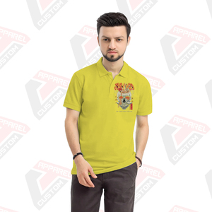 เสื้อโปโลผู้ชายแบบพรีเมี่ยมสำหรับใส่สบายมีสไตล์เป็นมิตรกับสิ่งแวดล้อมผ้าสำหรับปักผ้าบาติกผ้าลูกฟูกผ้ายีนส์ฤดูร้อน - Product Image 1