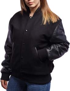 Nouvelles vestes universitaires d'hiver en laine et polyester respirantes et coupe-vent à la mode pour hommes, lettres personnalisées, style décontracté, prix d'usine - Product Image 6