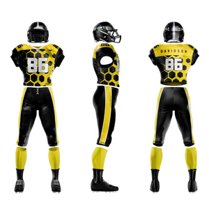 Fabricant d'uniformes de football américain personnalisés de taille plus respirants pour enfants au Pakistan - Product Image 5