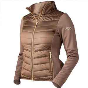 Vêtements d'équitation personnalisés avec rembourrage léger, veste d'équitation active d'hiver pour femmes - Product Image 1