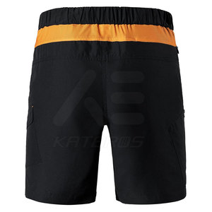 กางเกงปั่นจักรยานผู้ชายสีดำ ผ้าโพลีเอสเตอร์ ระบายอากาศ แห้งเร็ว เป็นมิตรกับสิ่งแวดล้อม ทรงปกติ ความยาวสั้น สำหรับเล่นกีฬากลางแจ้ง - Product Image 3