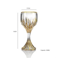 Indiase Handgemaakte Kristallen Beker Luxe Klassieke Rode Wijn Glas Nieuwste Verkoop Voor Bruiloft En Bar Feest