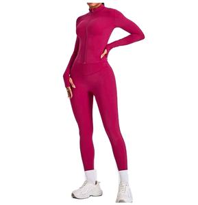 Nuevo Conjunto Deportivo para Mujer, Camiseta Ajustada de Gimnasio y Leggings, Conjuntos de Yoga, Conjunto de 2 Piezas para Mujer, Manga Larga, Fitness, Yoga - Product Image 3