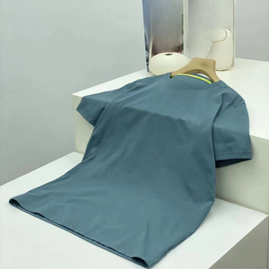 Haut de sport décontracté personnalisable OEM pour hommes, velours élastique, style oiseau, printemps-été, logo tricoté respirant et anti-boulochage - Product Image 3