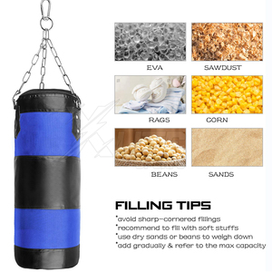 Durable Heavy Duty Punching <b>Bag</b> Unisex Leather Sands Filled for <b>Training</b> & Skill Practice Suitable for Gym & Home Use - Product Image 5