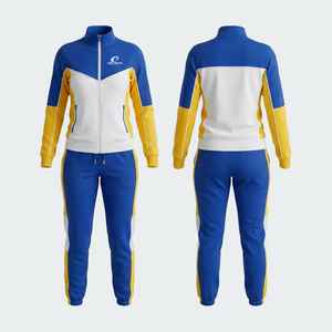 2026 Regular Fit Full Sleeve Tracksuit <b>Women</b> Winter Tracksuit Set 100%Polyester Breathable Windproof Solid <b>Pattern</b> - Product Image 5